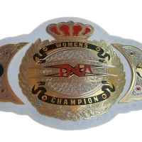 TNA Women’s Heavyweight Championship Replica Belt – White Strap Edition Gold Plated