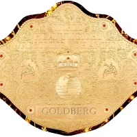 WCW Goldberg Big Gold Heavyweight Championship Replica Belt – Signature Series Gold Plated