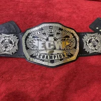 2008 ECW Championship Replica Title Belt – Stacked & Zinc Editions Gold Plated