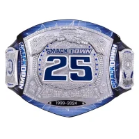 WWE SmackDown 25 Years Special Edition Spinner Replica Title Belt Gold Plated
