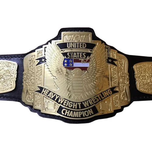 WCW United States Heavyweight Championship Replica Belt – Classic Eagle Edition Gold Plated
