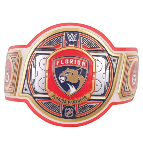 Florida Panthers NHL Championship Belt Replica Gold Plated