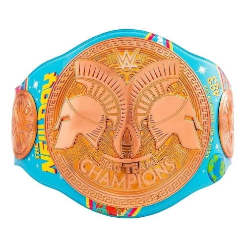 WWE New Day Inspired Tag Team Championship Replica Belt Gold Plated