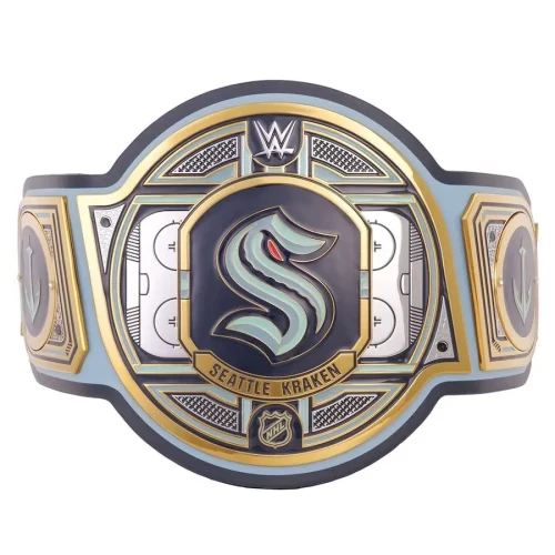 Seattle Kraken NHL Championship Belt Replica Gold Plated