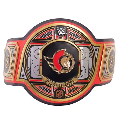 Ottawa Senators NHL Championship Belt Replica Gold Plated