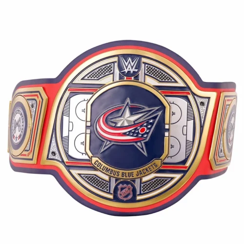 Columbus Blue Jackets Championship Belt Replica – NHL Legacy Title Belt Gold Plated