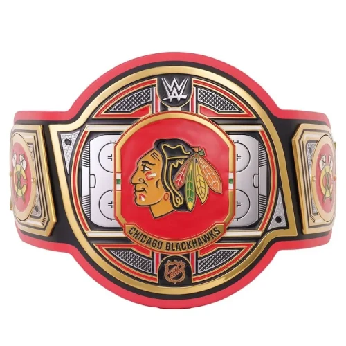 Chicago Blackhawks NHL Championship Belt Replica Gold Plated