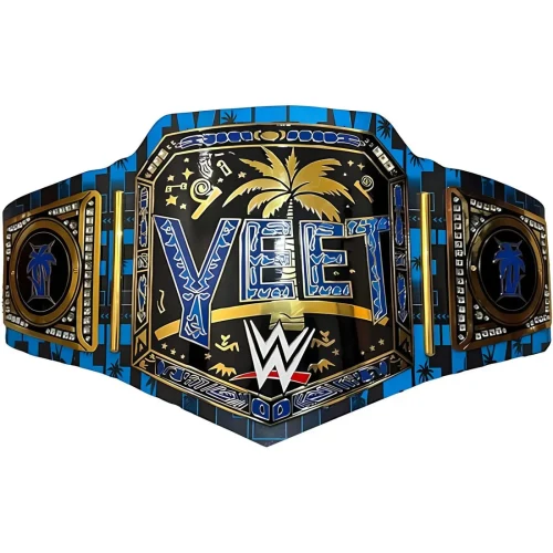 World Heavyweight Inspired Wrestling Championship Collectible Belt Gold Plated