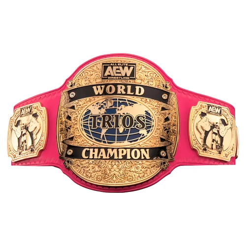 AEW World Trios Championship Belt Replica – Premium Wrestling Collectible Gold Plated