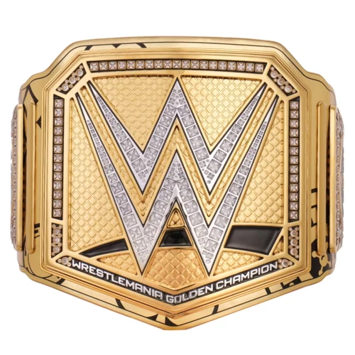 2025 WrestleMania 41 Las Vegas Wrestling Championship Belt Replica Gold Plated