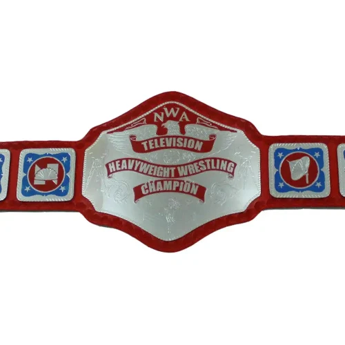 NWA Television World Wide Wrestling Championship Replica Belt Gold Plated