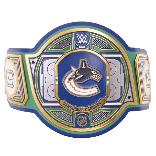 Vancouver Canucks NHL Championship Belt Replica Gold Plated