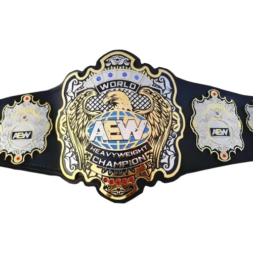 AEW World Heavyweight Championship Belt Replica – Classic Gold Design Gold Plated