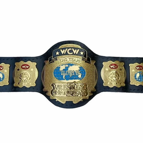 WCW World Tag Team Championship Replica Belt – Classic Gold Globe Edition Gold Plated