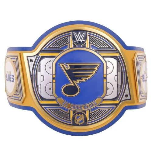 St. Louis Blues NHL Championship Belt Replica Gold Plated
