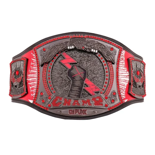 CM Punk Chicago Blackhawks Spinner Championship Belt Replica Gold Plated