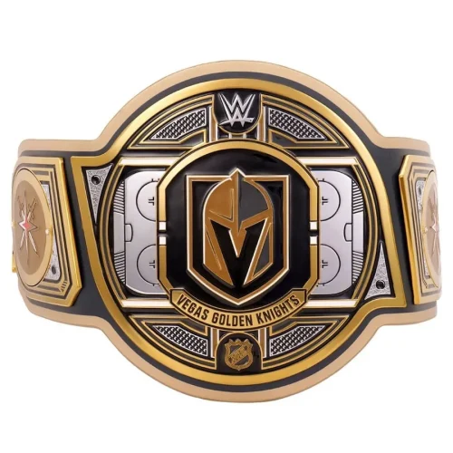 Vegas Golden Knights NHL Championship Belt Replica Gold Plated
